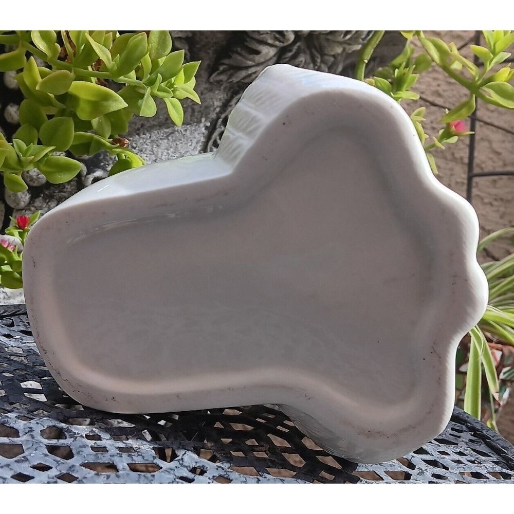 Vintage ANGEL WITH BIRD Ceramic Planter Garden Decor Art Cherub - Picture 10 of 10